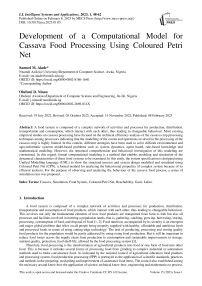 Development of a Computational Model for Cassava Food Processing Using Coloured Petri Net