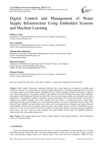 Digital Control and Management of Water Supply Infrastructure Using Embedded Systems and Machine Learning