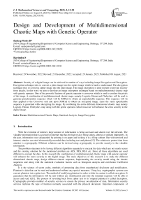 Design and Development of Multidimensional Chaotic Maps with Genetic Operator