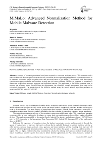 MiMaLo: Advanced Normalization Method for Mobile Malware Detection