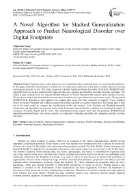 A Novel Algorithm for Stacked Generalization Approach to Predict Neurological Disorder over Digital Footprints