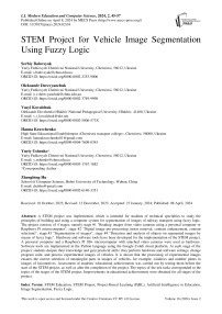 STEM Project for Vehicle Image Segmentation Using Fuzzy Logic