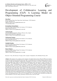 Development of Collaborative Learning and Programming (CLP): A Learning Model on Object Oriented Programming Course