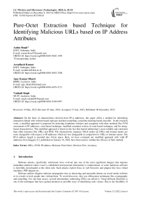 Pure-Octet Extraction based Technique for Identifying Malicious URLs based on IP Address Attributes