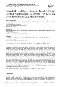 Individual Updating Strategies-based Elephant Herding Optimization Algorithm for Effective Load Balancing in Cloud Environments