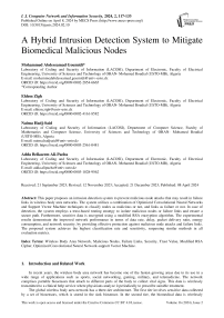 A Hybrid Intrusion Detection System to Mitigate Biomedical Malicious Nodes