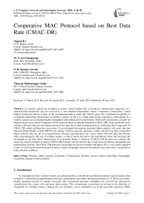 Cooperative MAC Protocol based on Best Data Rate (CMAC-DR)