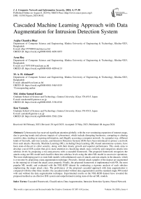 Cascaded Machine Learning Approach with Data Augmentation for Intrusion Detection System