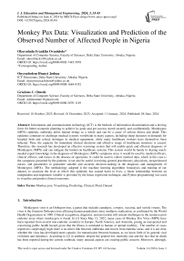 Monkey Pux Data: Visualization and Prediction of the Observed Number of Affected People in Nigeria