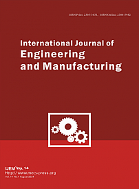 4 vol.14, 2024 - International Journal of Engineering and Manufacturing