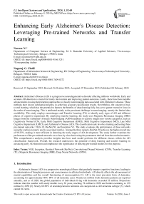 Enhancing Early Alzheimer's Disease Detection: Leveraging Pre-trained Networks and Transfer Learning