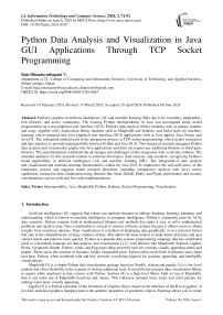 Python Data Analysis and Visualization in Java GUI Applications Through TCP Socket Programming