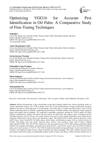 Optimizing VGG16 for Accurate Pest Identification in Oil Palm: A Comparative Study of Fine-Tuning Techniques