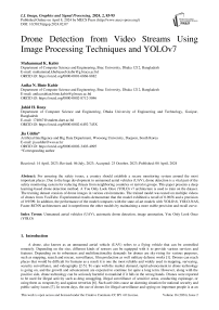 Drone Detection from Video Streams Using Image Processing Techniques and YOLOv7