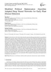 Modified Political Optimization Algorithm Adapted Deep Neural Networks for Early Plant Disease Detection