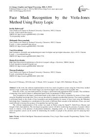 Face Mask Recognition by the Viola-Jones Method Using Fuzzy Logic