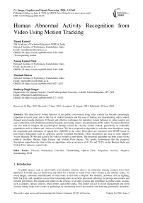 Human Abnormal Activity Recognition from Video Using Motion Tracking