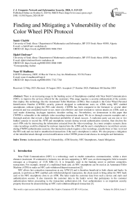 Finding and Mitigating a Vulnerability of the Color Wheel PIN Protocol