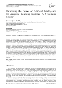 Harnessing the Power of Artificial Intelligence for Adaptive Learning Systems: A Systematic Review