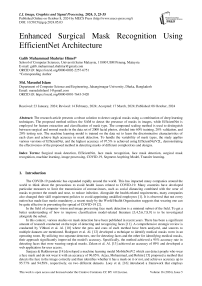 Enhanced Surgical Mask Recognition Using EfficientNet Architecture