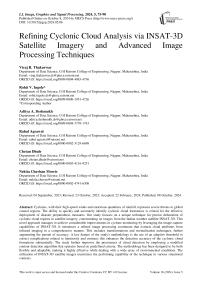 Refining Cyclonic Cloud Analysis via INSAT-3D Satellite Imagery and Advanced Image Processing Techniques