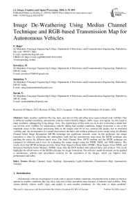 Image De-Weathering Using Median Channel Technique and RGB-based Transmission Map for Autonomous Vehicles