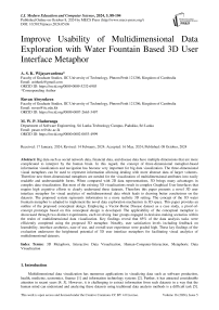 Improve Usability of Multidimensional Data Exploration with Water Fountain Based 3D User Interface Metaphor