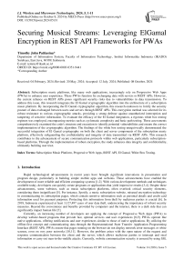 Securing Musical Streams: Leveraging ElGamal Encryption in REST API Frameworks for PWAs