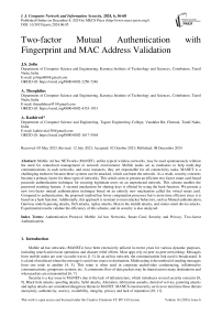 Two-factor Mutual Authentication with Fingerprint and MAC Address Validation