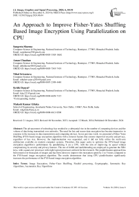 An Approach to Improve Fisher-Yates Shuffling Based Image Encryption Using Parallelization on CPU