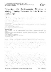 Forecasting the Environmental Situation at Mining Company Treatment Facilities Based on Fuzzy Logic