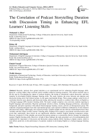 The Correlation of Podcast Storytelling Duration with Discussion Timing in Enhancing EFL Learners' Listening Skills