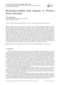 Blockchain-enabled Data Integrity in Wireless Sensor Networks