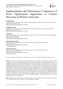 Implementation and Performance Comparison of Novel Optimization Approaches to Counter Starvation in Wireless Networks