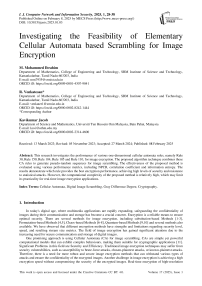 Investigating the Feasibility of Elementary Cellular Automata based Scrambling for Image Encryption"