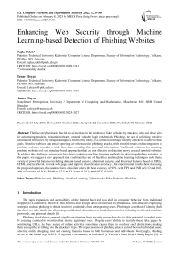 Enhancing Web Security through Machine Learning-based Detection of Phishing Websites