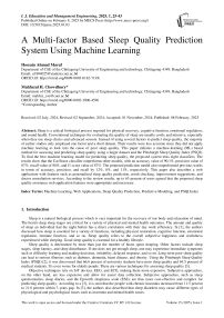 A Multi-factor based Sleep Quality Prediction System Using Machine Learning