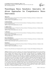 Neurolingua Stress Senolytics: Innovative AI-driven Approaches for Comprehensive Stress Intervention