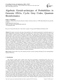 Algebraic Gestalt-archetypes of Probabilities in Genomic DNAs, Cyclic Gray Codes, Quantum Bioinformatics