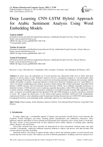 Deep Learning CNN–LSTM Hybrid Approach for Arabic Sentiment Analysis Using Word Embedding Models