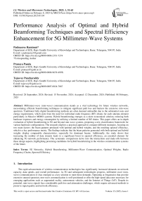 Performance Analysis of Optimal and Hybrid Beamforming Techniques and Spectral Efficiency Enhancement for 5G Millimeter-Wave Systems