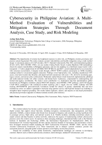 Cybersecurity in Philippine Aviation: A Multi-Method Evaluation of Vulnerabilities and Mitigation Strategies Through Document Analysis, Case Study, and Risk Modeling