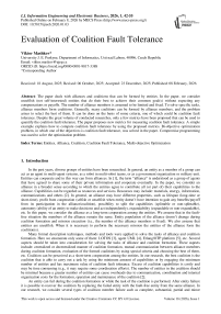 Evaluation of Coalition Fault Tolerance