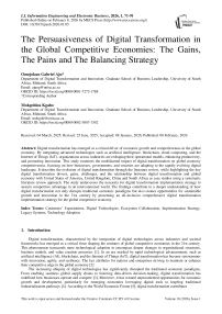 The Persuasiveness of Digital Transformation in the Global Competitive Economies: The Gains, The Pains and The Balancing Strategy