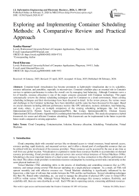 Exploring and Implementing Container Scheduling Methods: A Comparative Review and Practical Approach