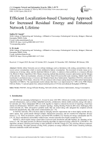 Efficient Localization-based Clustering Approach for Increased Residual Energy and Enhanced Network Lifetime