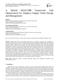 A Hybrid MAS-CBR Framework with Optimization for Adaptive Supply Chain Design and Management