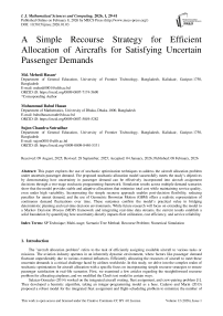 A Simple Recourse Strategy for Efficient Allocation of Aircrafts for Satisfying Uncertain Passenger Demands