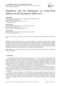 Ergodicity and the Emergence of Long-Term Balance in the Dynamical States of π