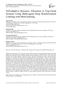 Self-adaptive Resource Allocation in Fog-Cloud Systems Using Multi-agent Deep Reinforcement Learning with Meta-learning